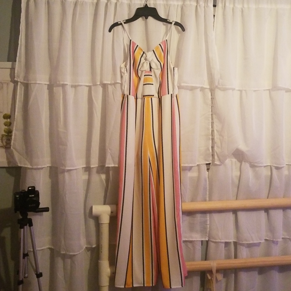 Striped jumpsuit